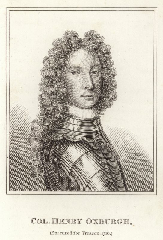 Coronel Henry Oxburgh, Ejecutado por Traición, 1716 de English School