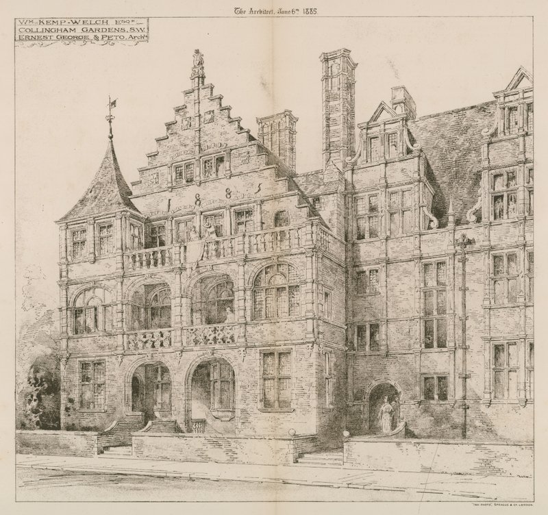 Jardines Collingham, Kensington, Londres de English School