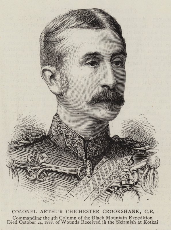 Coronel Arthur Chichester Crookshank (grabado) de English School