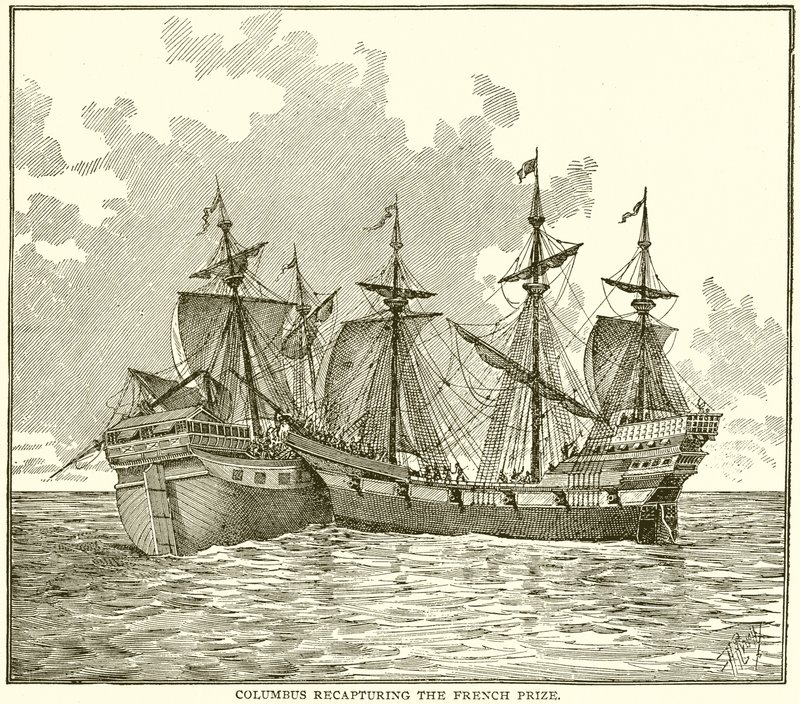 Colón recapturando el premio francés de English School