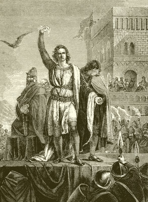 Conradino en el cadalso en Nápoles de English School
