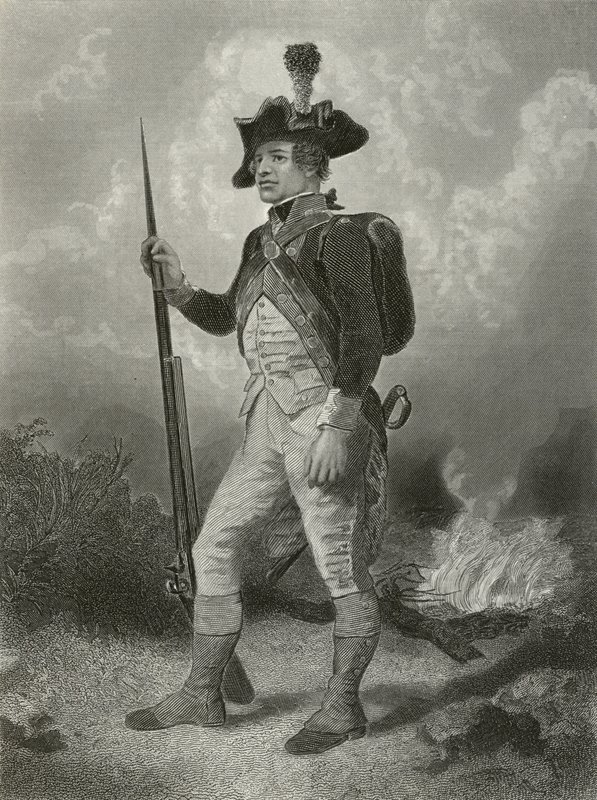 Soldado continental, norte de English School