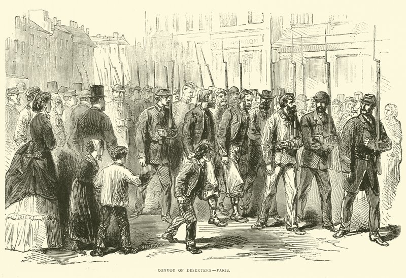 Convoy de desertores, París, octubre de 1870 de English School