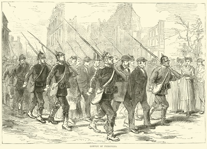 Convoy de prisioneros, octubre de 1870 de English School