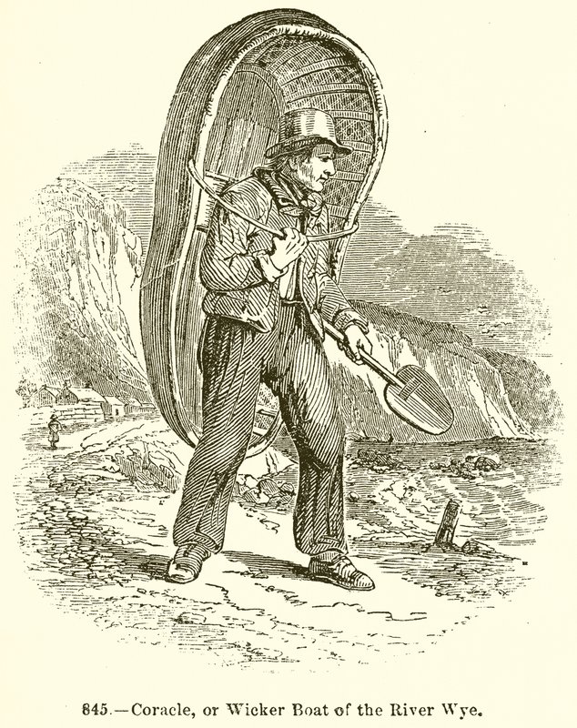 Coracle, o Barco de Mimbre del Río Wye de English School