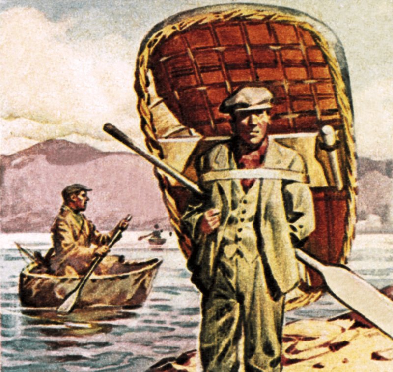 Coracles en Gales de English School
