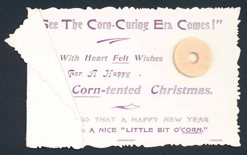 Almohadilla para callos, tarjeta de Navidad de English School