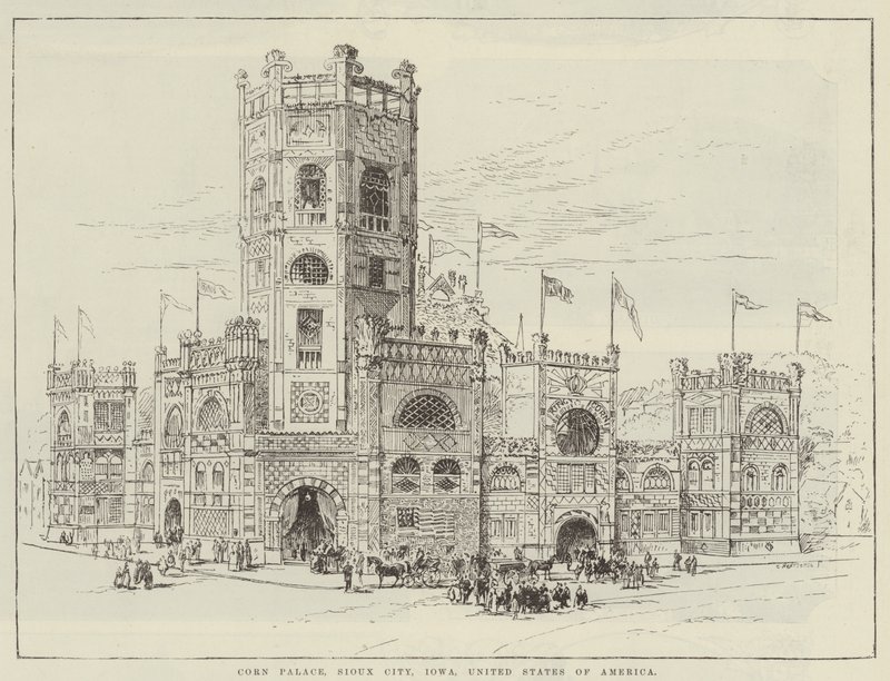 Palacio de Maíz, Sioux City, Iowa, Estados Unidos de América de English School