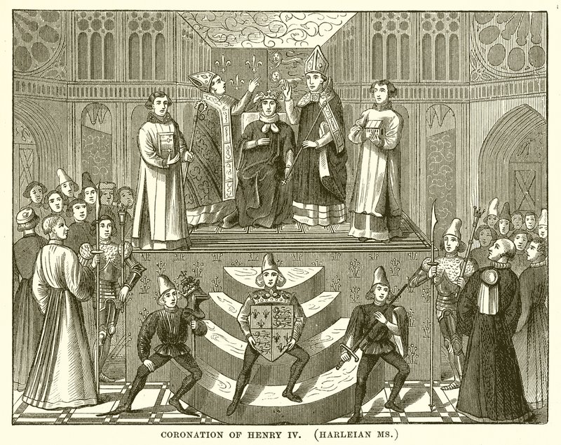 Coronación de Enrique IV. (Manuscrito Harleiano) de English School