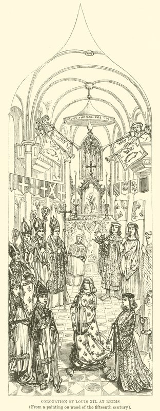 Coronación de Luis XII en Reims de English School