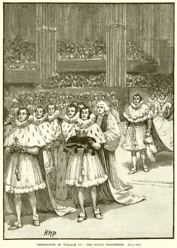 Coronación de Guillermo IV: La procesión real de English School