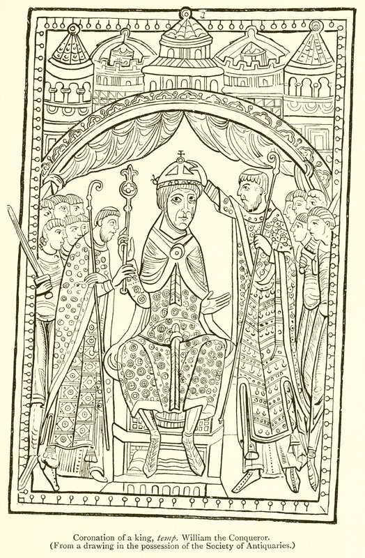 Coronación de un rey, Temp Guillermo el Conquistador de English School