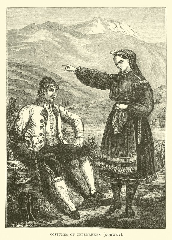Trajes de Telemarken, Noruega de English School