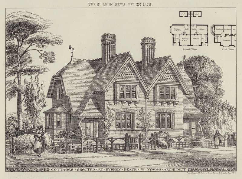 Cabañas construidas en Bushey Heath de English School