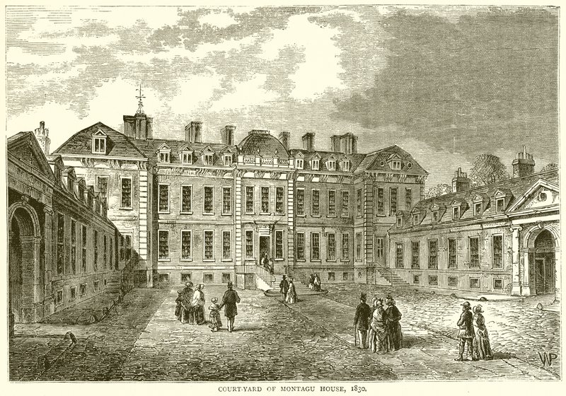 Patio de Montagu House, 1830 de English School