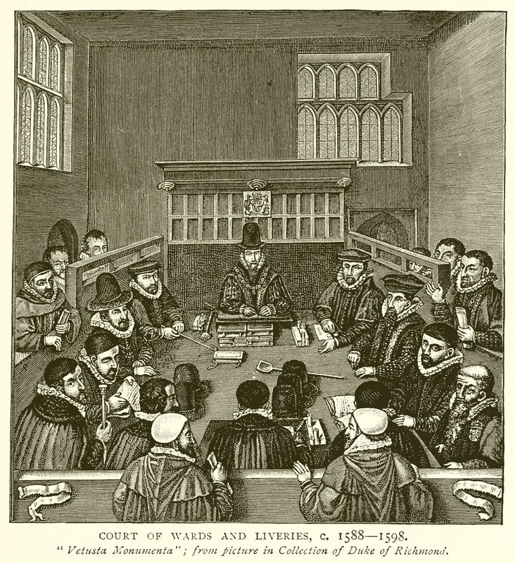 Corte de Tutelas y Livery, c. 1588-1598 de English School
