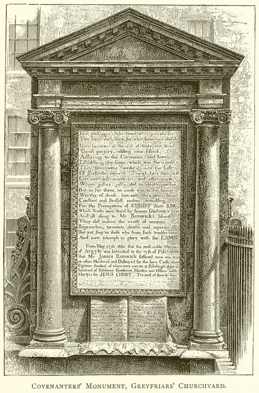 Monumento de los Covenanters, Cementerio de Greyfriars de English School
