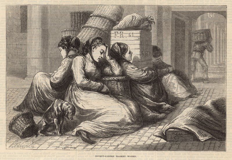 Mujeres del Mercado de Covent Garden de English School