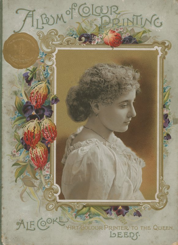 Portada del Álbum de Impresión en Color por Alf Cooke, Impresor de Arte de la Reina de English School