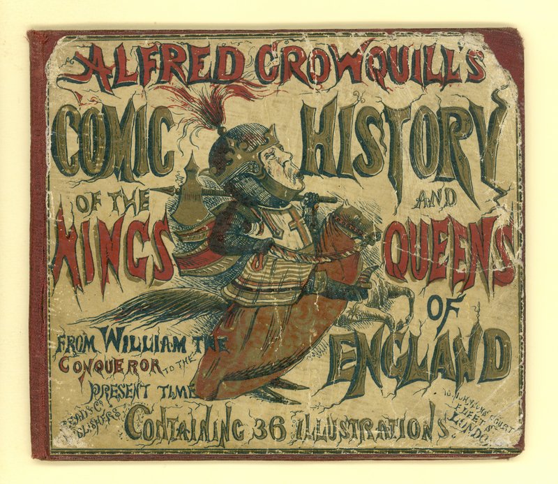 Portada de la Historia Cómica de los Reyes y Reinas de Inglaterra de Alfred Crowquill de English School