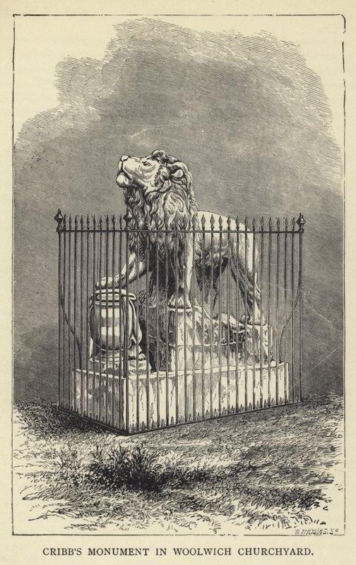 Monumento de Cribb en el Cementerio de Woolwich de English School