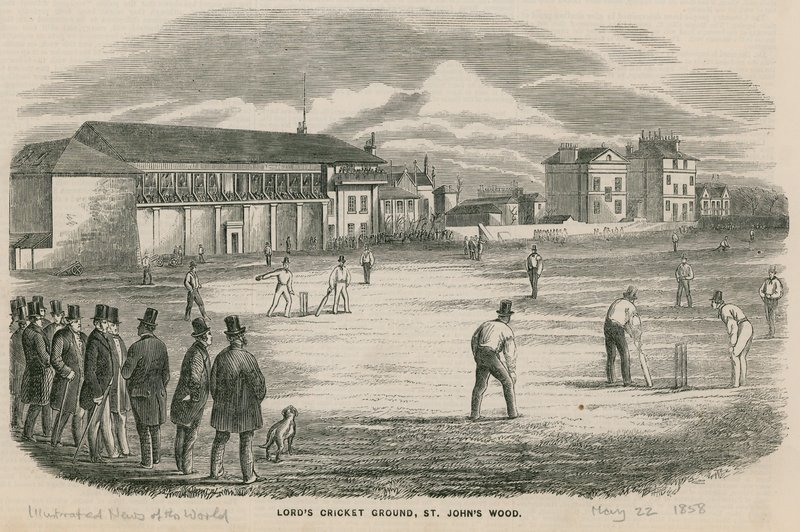Partido de críquet en Lords Cricket Ground, St Johns Wood de English School