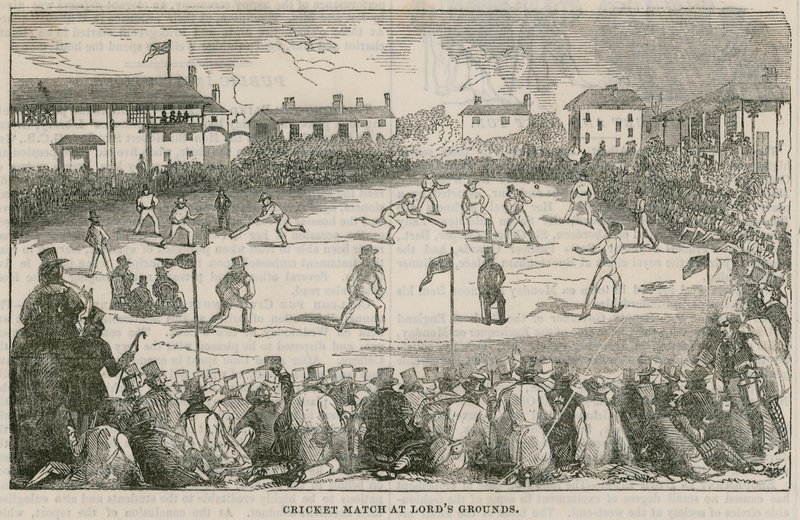 Partido de críquet en Lords Grounds de English School