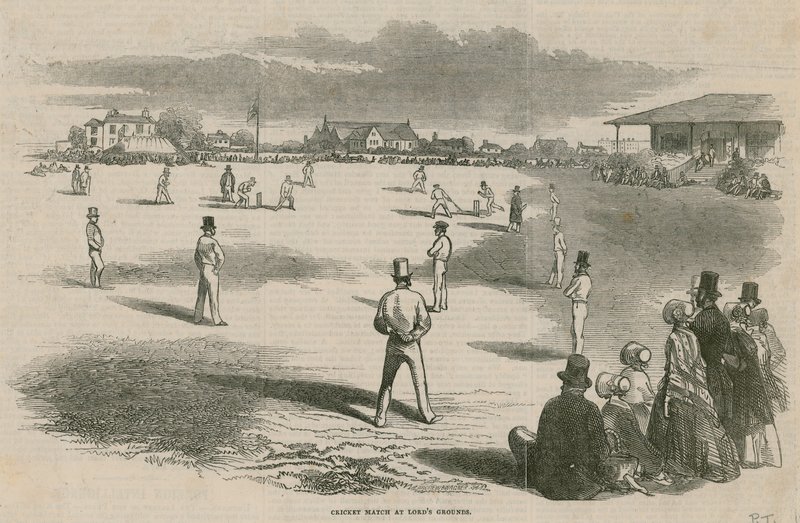Partido de críquet en Lords Grounds de English School