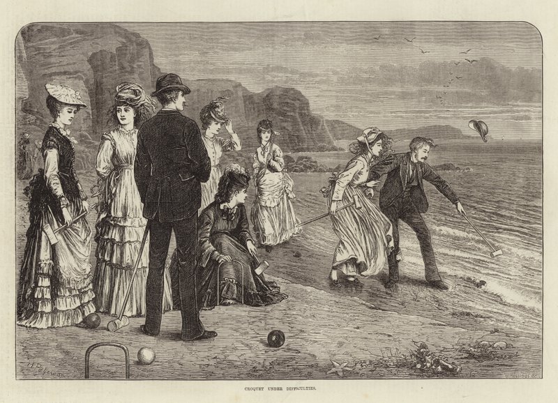Croquet bajo dificultades de English School