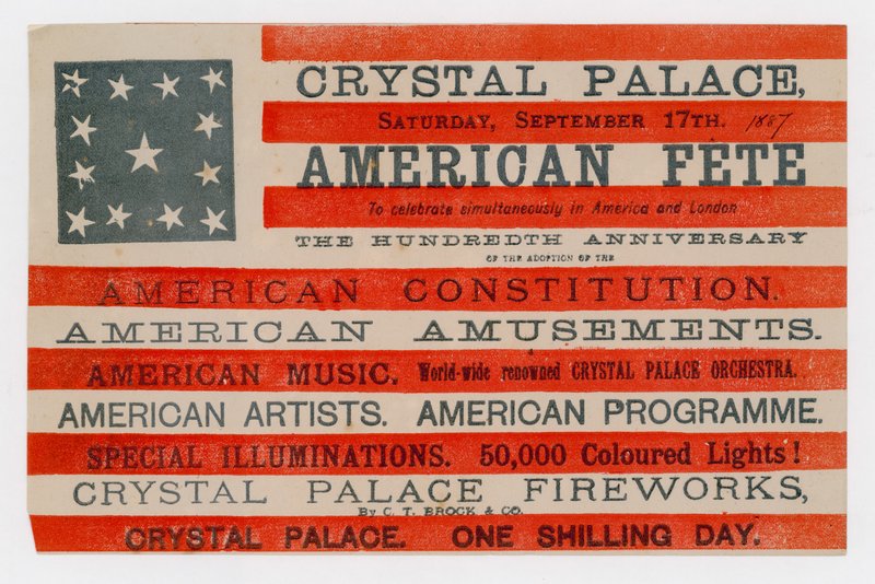 Palacio de Cristal, Fiesta Americana, 17 de septiembre de 1887 de English School