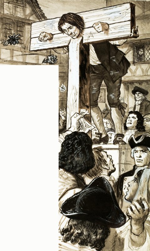 Daniel Defoe en el cepo de English School