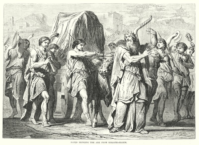 David trayendo el arca desde Quiriat-Jearim de English School