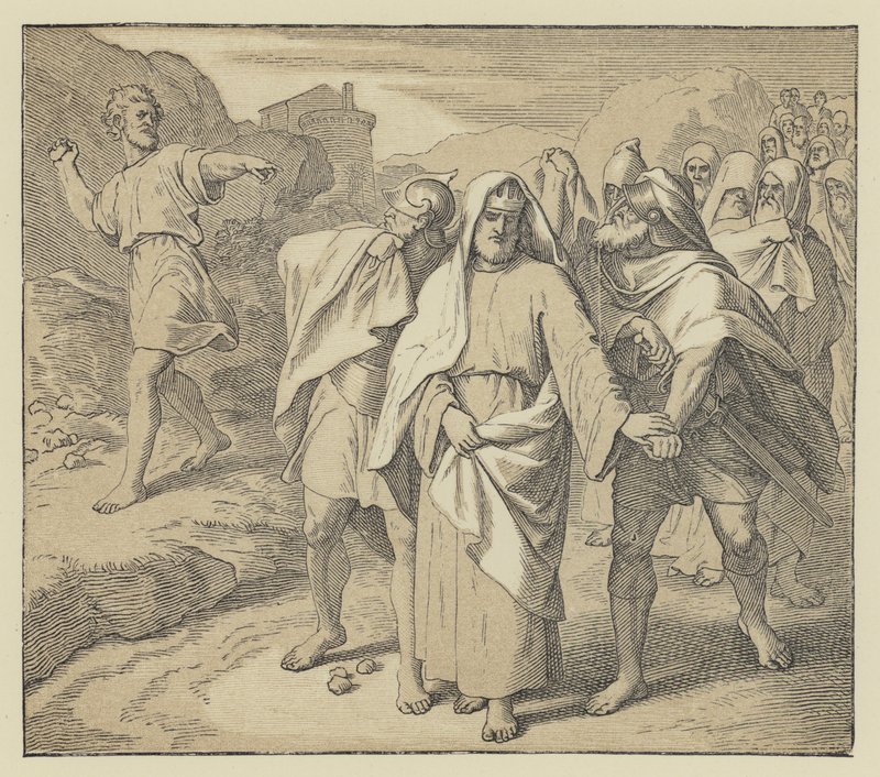 Las penas de David (grabado) de English School