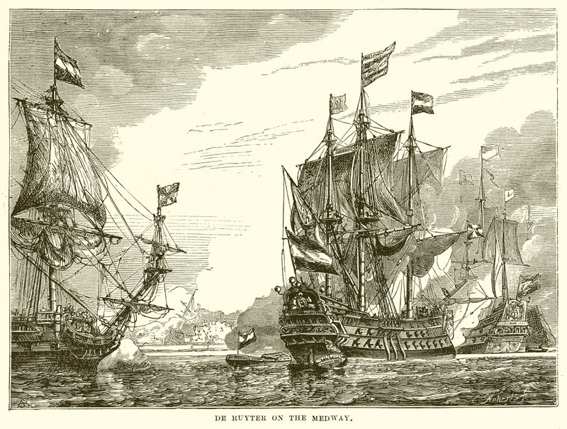 De Ruyter en el Medway de English School