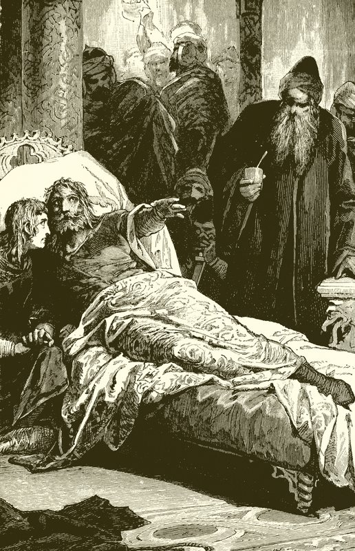 Muerte de Federico II en Palermo de English School