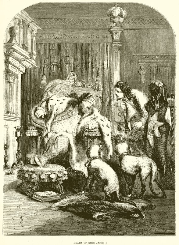 Muerte del rey Jacobo I de English School