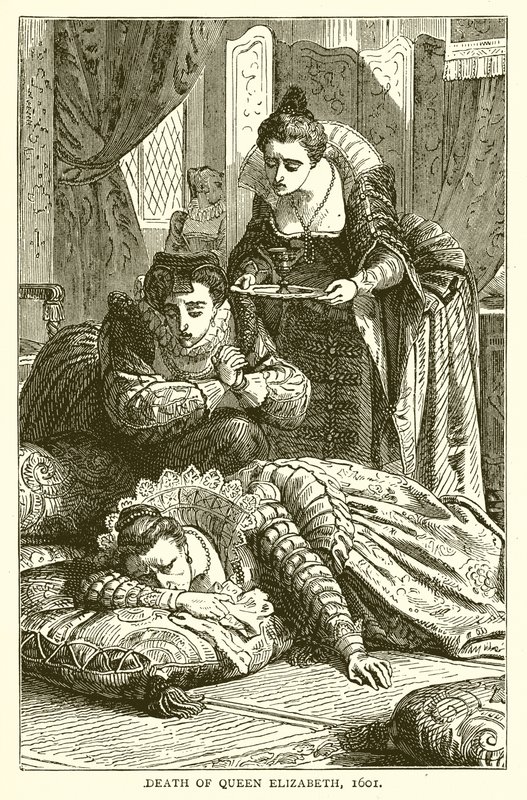 Muerte de la Reina Isabel, 1601 de English School