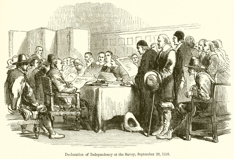 Declaración de Independencia en el Savoy, 29 de septiembre de 1658 de English School