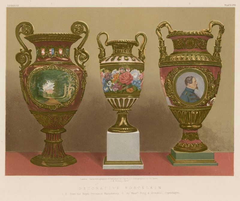 Porcelana decorativa de English School