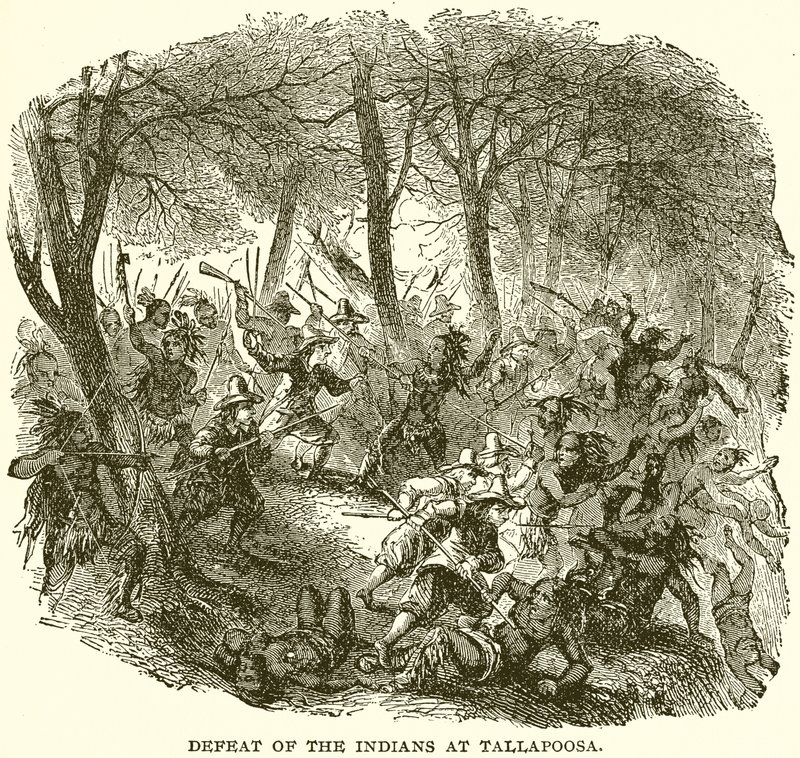 Derrota de los indios en Tallapoosa de English School