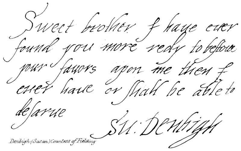 Susan Denbigh, Condesa de Fielding de English School