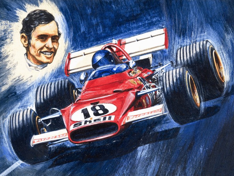 Denis Hulme, campeón mundial de pilotos de Nueva Zelanda de English School