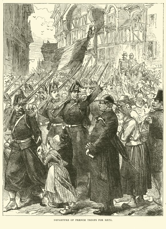 Salida de tropas francesas hacia Metz, agosto 1870 de English School