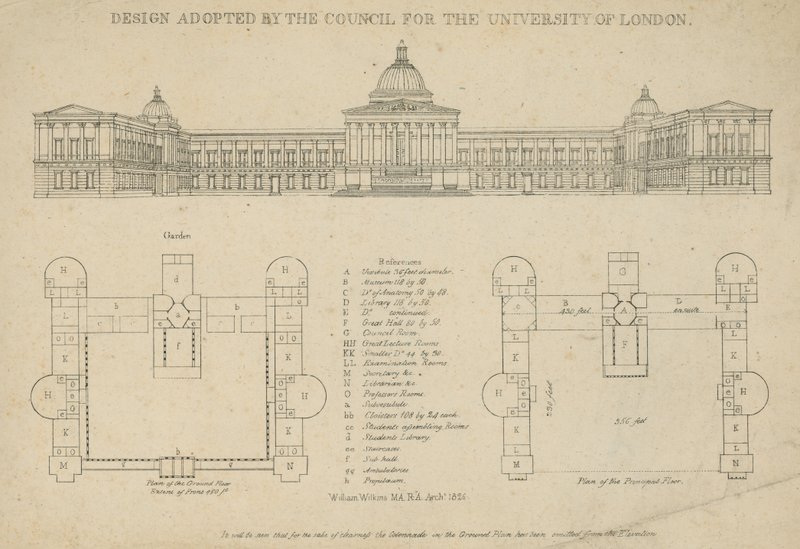 Diseño adoptado por el consejo para la Universidad de Londres de English School