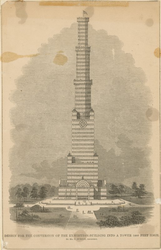 Diseño de Charles Burton para la conversión del Crystal Palace de English School