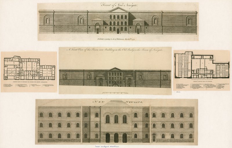 Diseño para la prisión de Newgate de English School
