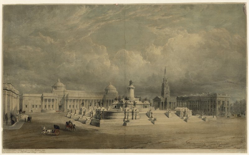 Diseño para un Monumento Naval Nacional para Trafalgar Square de English School