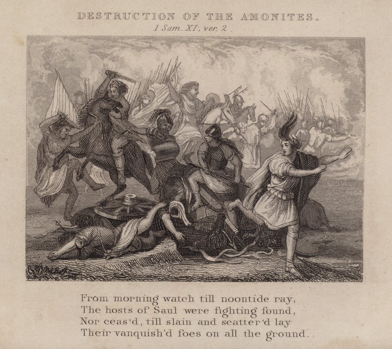 Destrucción de los Amonitas de English School