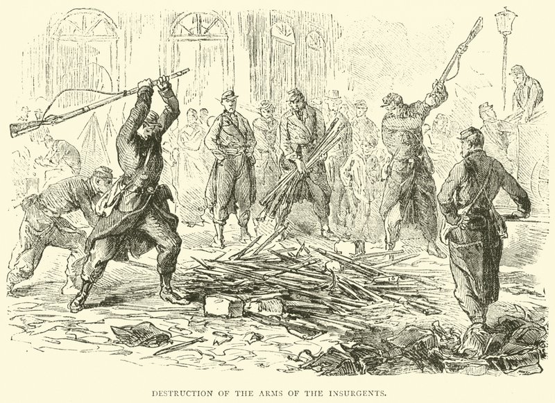 Destrucción de las armas de los insurgentes, abril 1871 de English School