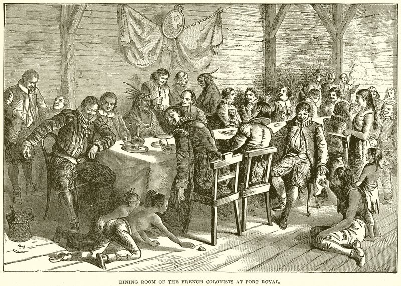 Comedor de los Colonos Franceses en Port Royal de English School